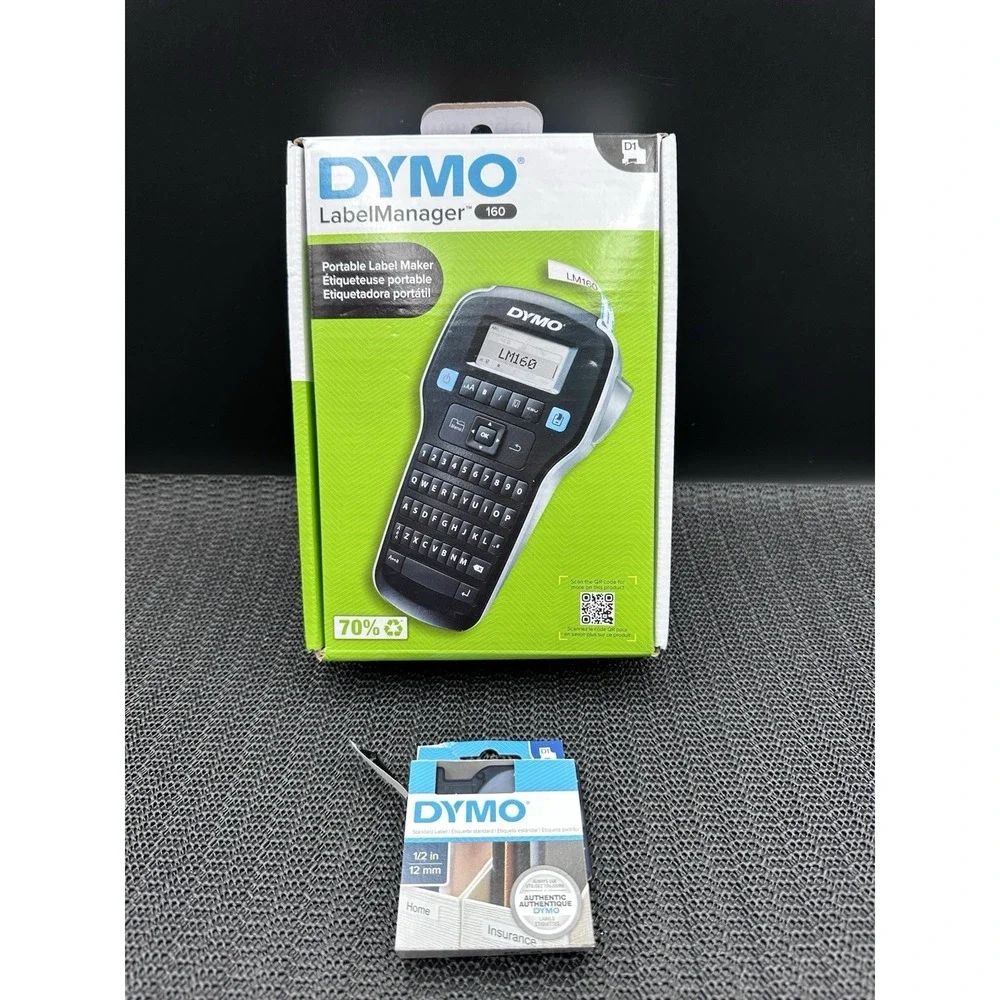 DYMO Label Manager 160 Portable Label Maker Battery Powered New- Open Box